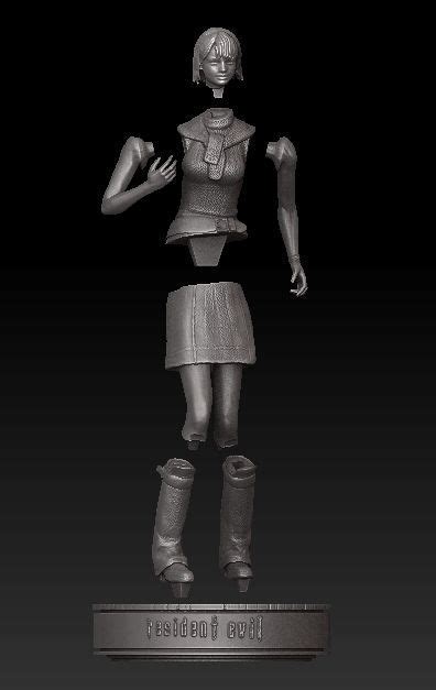 One10 Ahley Graham Re4 Statue 3d Model Stl For Printing 3d Model 3d Printable Cgtrader