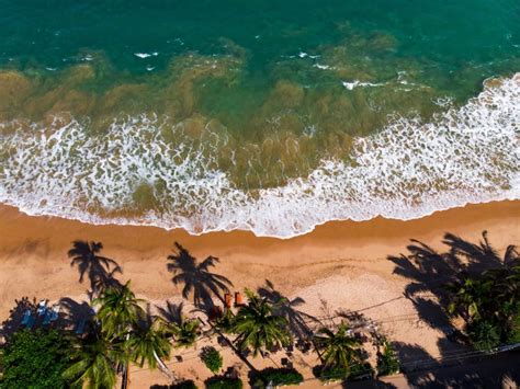 Tangalle Tropical Beach In Sri Lanka Aerial View Stock Photo Image Of