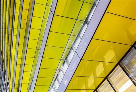 Abstract Yellow Architecture Stock Photo Image Of Perspective