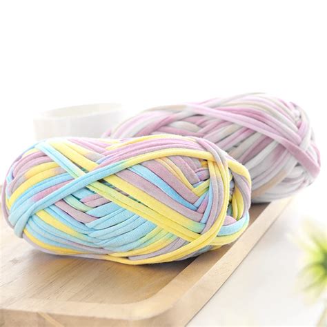 5pcs Mix Colors Woolen Yarn Diy Knitting Wool For Rugs Woven Thread