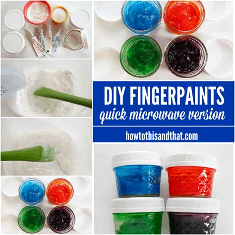 Diy Fingerpaint Recipe For Kids Easy Microwave Version