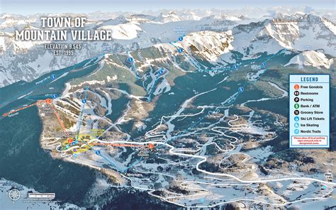 Telluride Trail And Resort Maps Project Powder