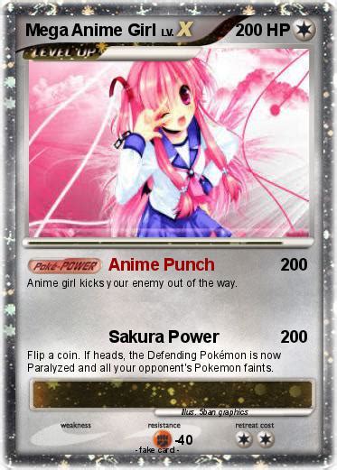 Pokémon Mega Anime Girl Anime Punch My Pokemon Card
