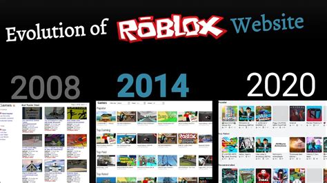 Evolution Of Roblox Website 2006 2020 Youtube