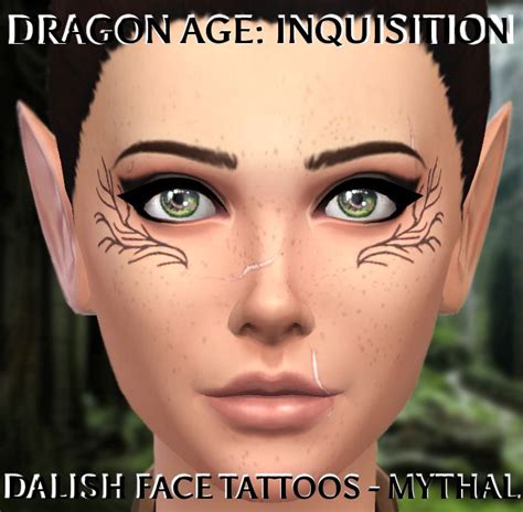 Dragon Age Inquisition Dalish Tattoo Sims 4 Mm Cc Sims 4 Cc Packs