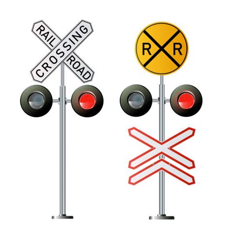 railroad crossing illustrations royalty free vector graphics and clip art istock