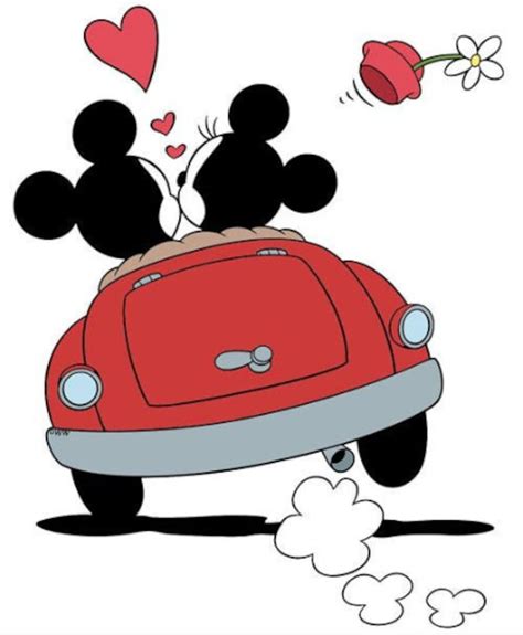 Minnie Mouse And Mickey Mouse Love Svg Png Instant Download Design Etsy