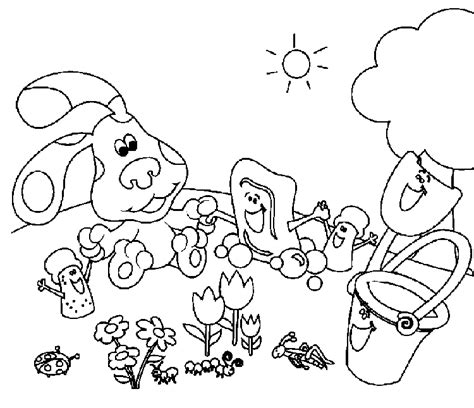 Fun Coloring Page Blue S Clues Coloring Page Coloring Home