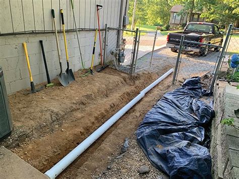 Unless you have mortared each paver, there is a certain amount of sand in between each piece. Installing an Exterior Foundation Drain - Extreme How To ...