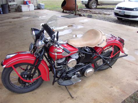 1946 Harley Davidson Ul 74 Flathead Motor Cycle A 1946 E Knucklehead
