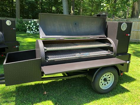 Popular BBQ Smoker Trailer Loaded with Options - Northern Smokers Deluxe, PA