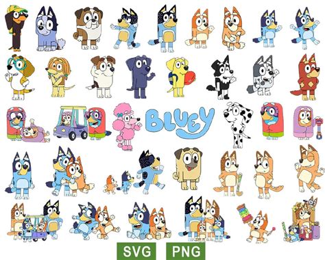 Bluey Svg, Bluey Birthday Svg, Bluey Cartoon Svg | Download free SVG files