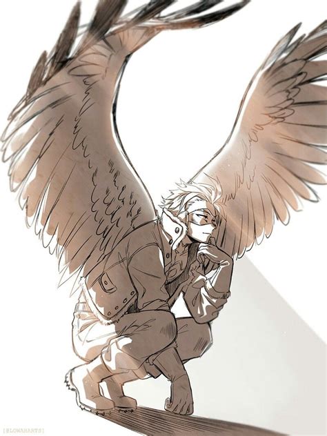 2 hero hawks and the genuine no. Hawks is literally the best thing that's happened to this fandom omfg | Hero, Wings drawing ...