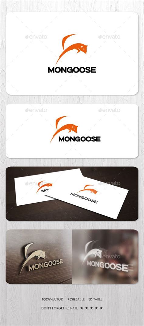 Mongoose Logo Design Template Abstract Logo Vector Logo Design