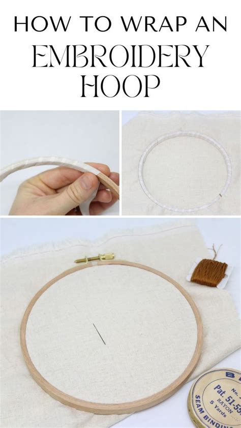 Wrapping Embroidery Hoops Step By Step Crewel Ghoul