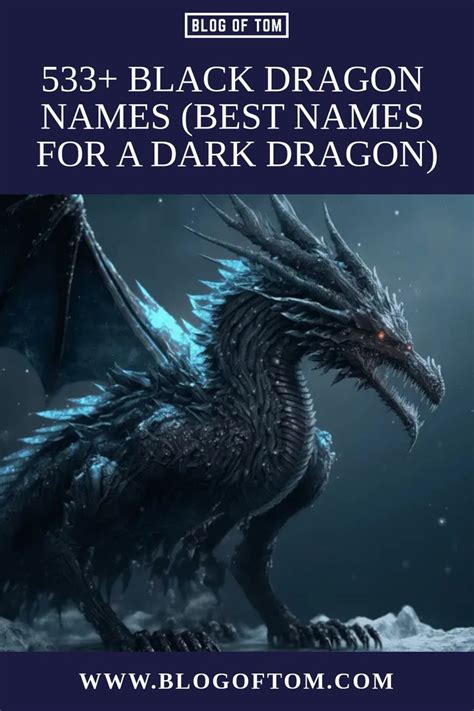 533 Black Dragon Names Best Names For A Dark Dragon Dragon Names