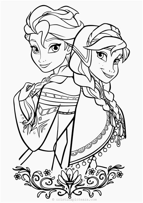 Frozen 2 Coloring Pages Elsa And Anna Coloring