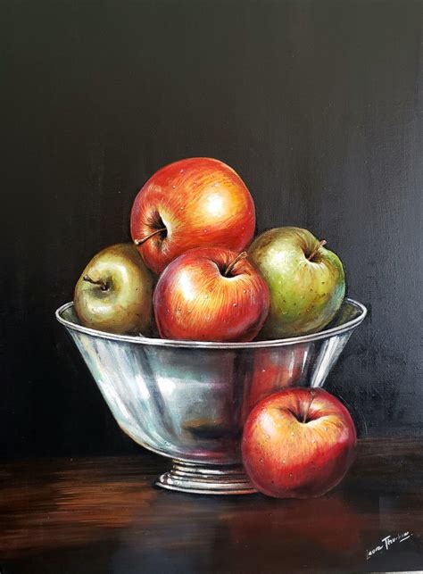 How To Paint Realistic Apples Still Life Still Life Fruit Fruit