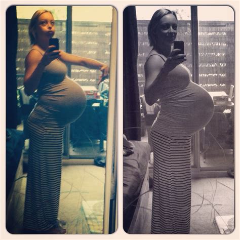 345 Weeks With Twin Girls Pregnant With Triplets Belly Pregnant Belly Huge Twin Pregnancy