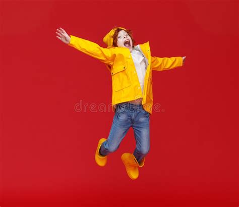 Excited Boy Screaming And Jumping Stock Image Image Of Childhood