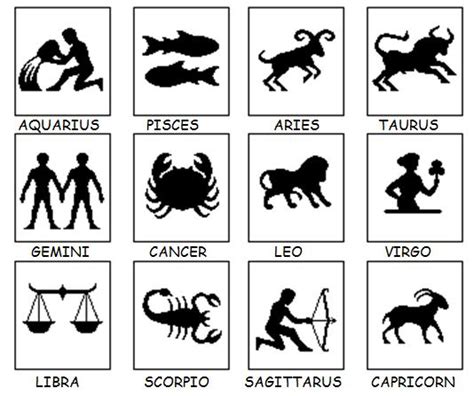 English Exercises Webquest The Zodiac Signs