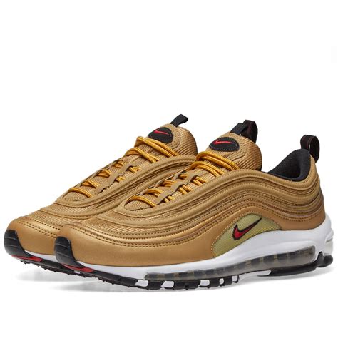 Nike Air Max 97 Og Qs Metallic Gold And Varsity Red End Uk