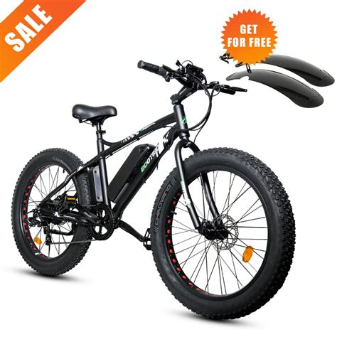 Ecotric 26 36v 500w Fat Tire Electric Bicycle Mountain Beach E Bike