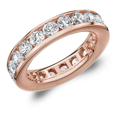 Eternity Wedding Bands Carat Tw Diamond Eternity Ring In K Rose