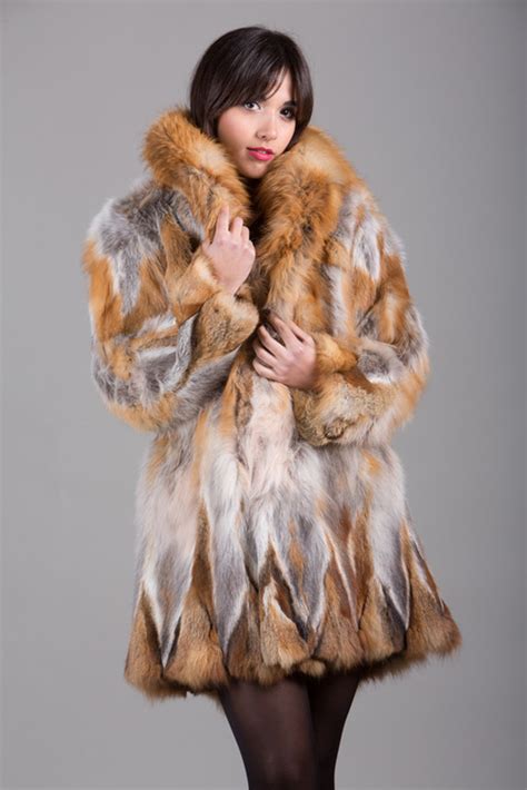 Red Fox Fur Coat Skandinavik Fur