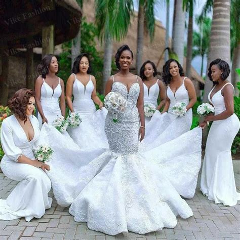 2021 Plus Size Wedding Dresses Vestido De Novia African Crystal Mermaid