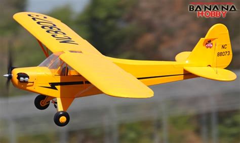 4 Ch Blitzrcworks Yellow Giant J 3 Cub Rc Trainer Airplane Radio