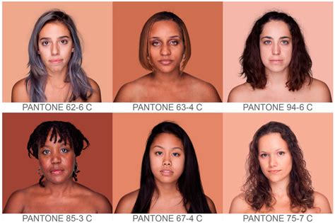 Warm color schemes, color combinations, color palettes for print (cmyk) and web (rgb + html). Tumblr Blog Humanae Categorizes Skin Color as Pantone ...