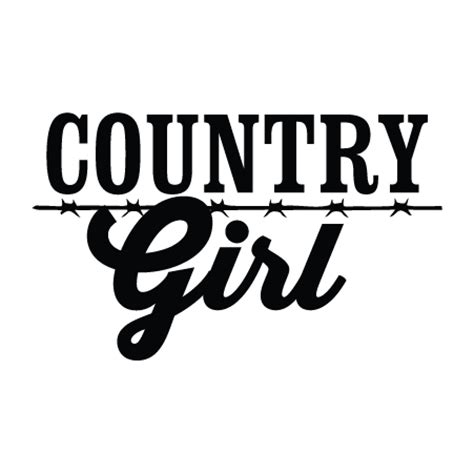 Country Girl Wall Quotes™ Decal | WallQuotes.com