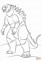Coloriage - Godzilla | Coloriages à imprimer gratuits