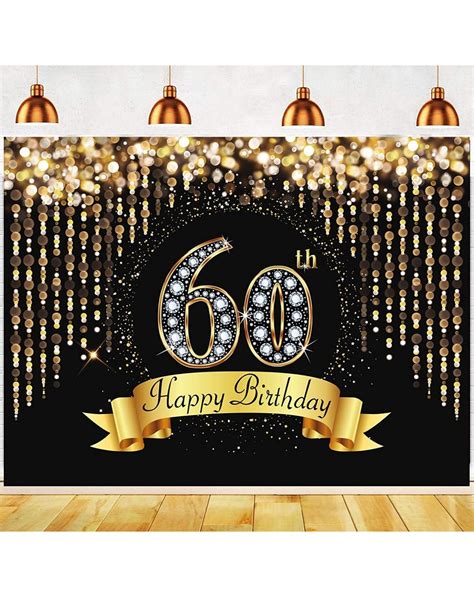 60th Birthday Backdrop Ideas