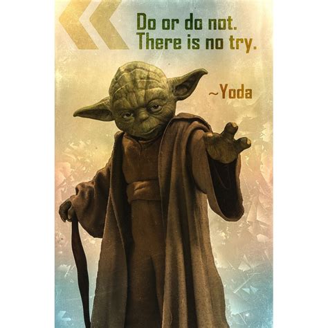 Yoda Quote Do Or Do Not Poster Sole Poster