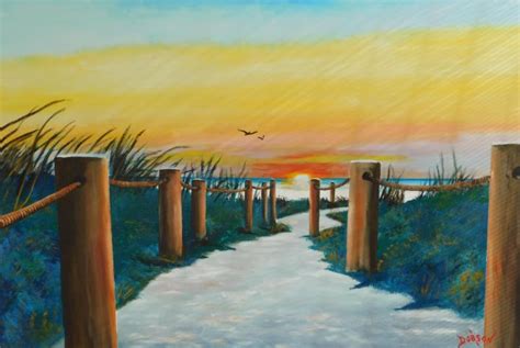 Sunset At Siesta Key Beach Lloyd Dobson Artist Paintings And Prints