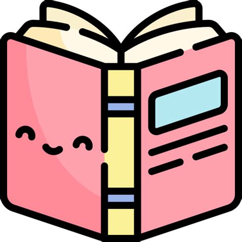 Book Kawaii Lineal Color Icon