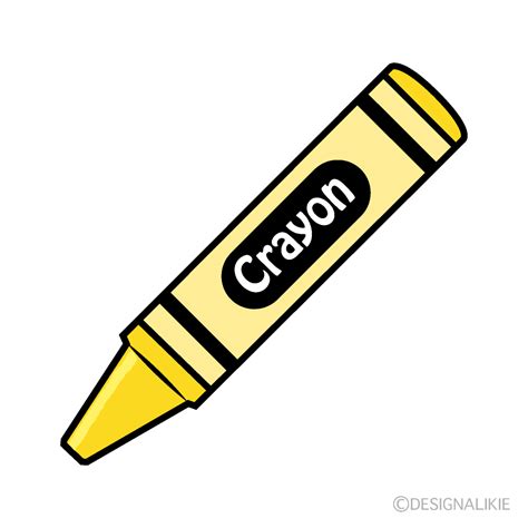 Yellow Crayon Clip Art Free Png Image｜illustoon