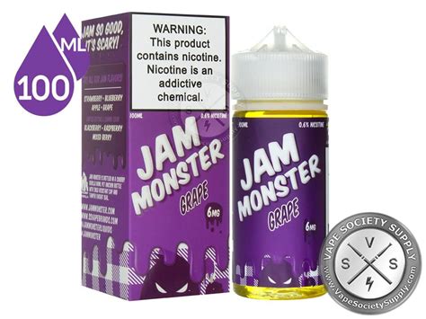 Grape Jam Jam Monster E Liquid 100ml ⋆ Vape Juice ⋆ 1399