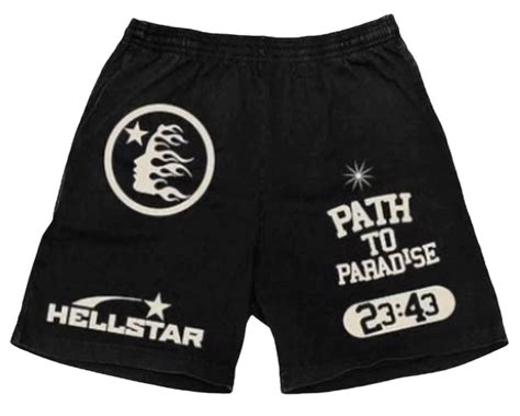 Hellstar Pe Paradise Black Shorts Whats On The Star