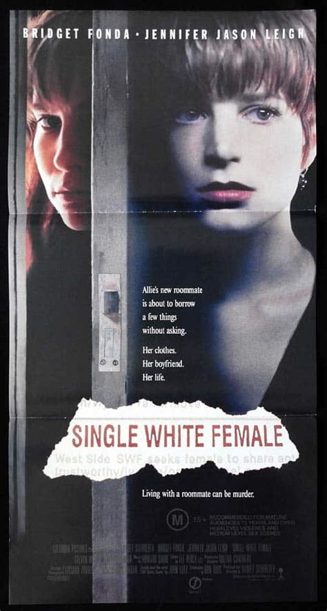 Single White Female Original Daybill Movie Poster Bridget Fonda