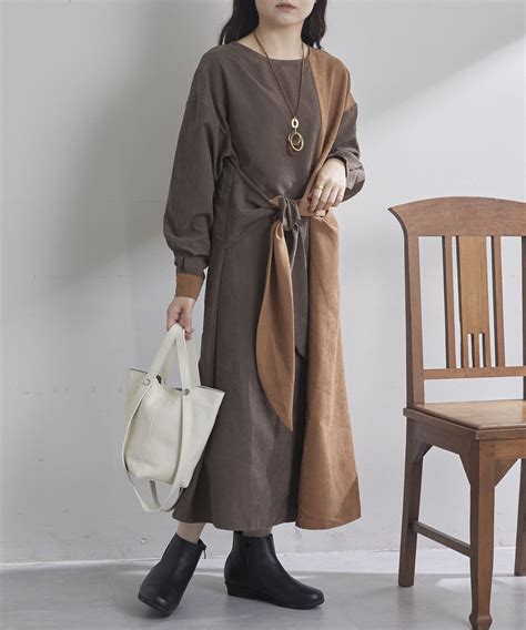 《大ヒットアイテム！》前結びバイカラーワンピース(Pal collection(パルコレクション))店舗在庫リスト | PAL CLOSET