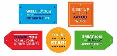 Appreciation Employee Recognition Tags Printable Gift Quotes