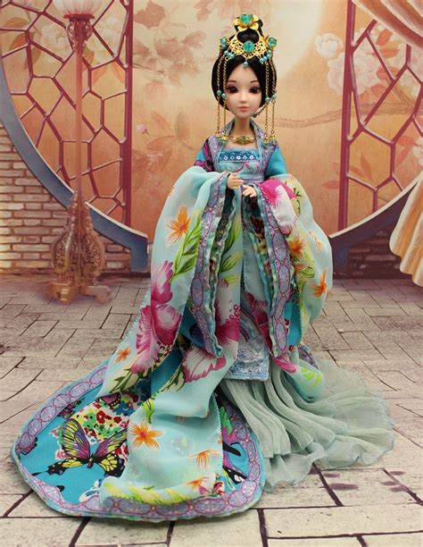 30cm Handmade Chinese Ancient Costume Doll 12 Jointed Doll Bjd 1 6 Princess Dolls Girls Toys