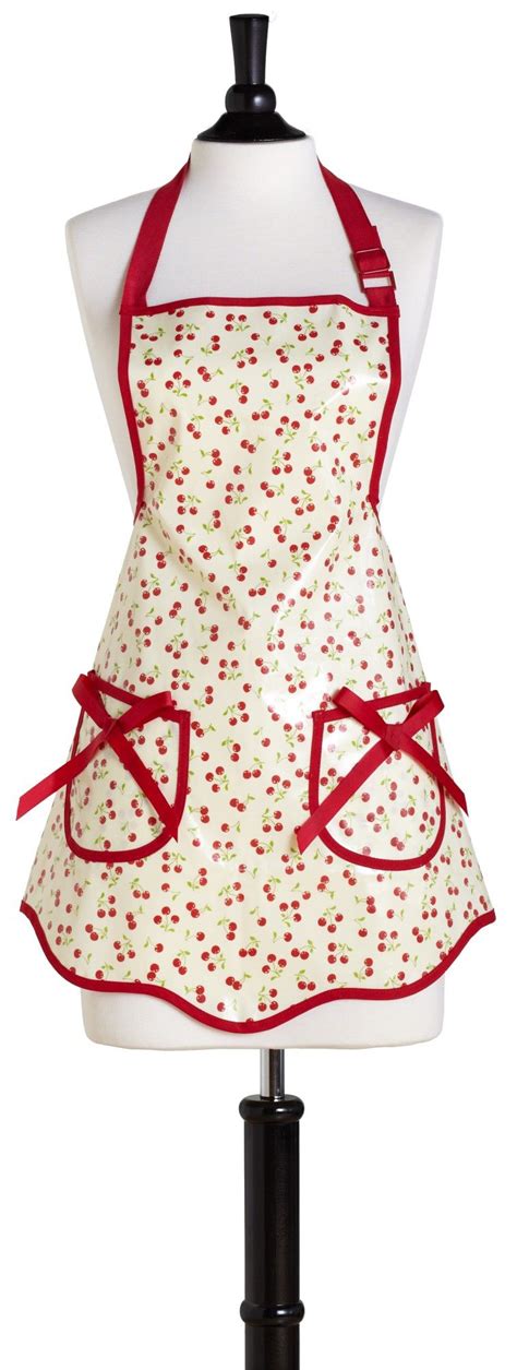 Retro Apron With Cherries Retro Apron Aprons Vintage Jessie Steele Hostess Apron Cute Aprons