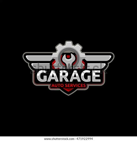 Auto Repair Service Logo Badge Emblem Stock Vector Royalty Free 471922994