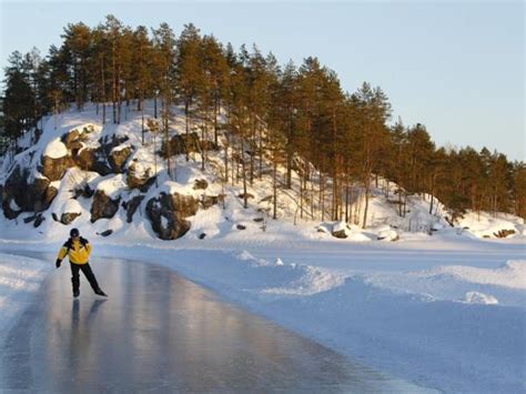 Finland Winter Holiday Tour Skating Responsible Travel