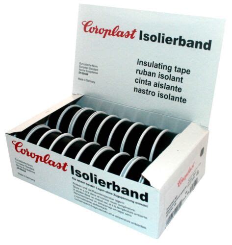 Coroplast Isolierband Box Vde Isoband Klebeband Elektriker Band Schwarz