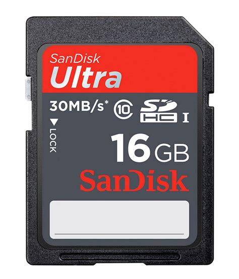 Sandisk Ultra Sdhc Card 16gb Class 10 Price In India Buy Sandisk